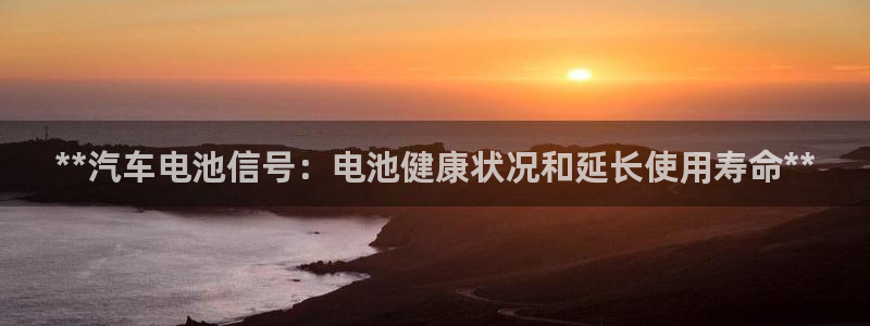 优发国际注册平台怎么样：**汽车电池信号：电池健康状况和延长使用寿命**