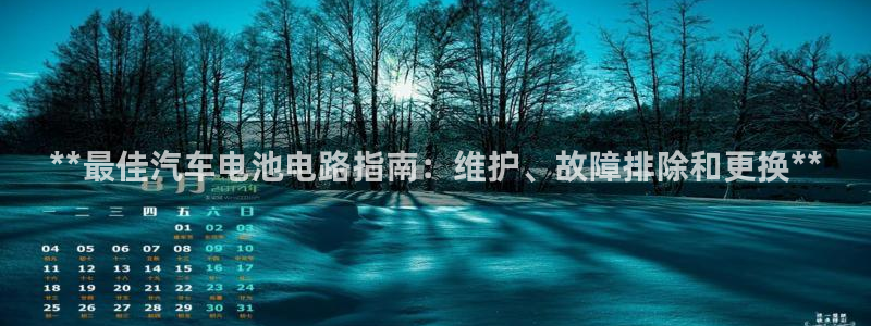 优发国际官网下载：**最佳汽车电池电路指南：维护、故障排除和更换**