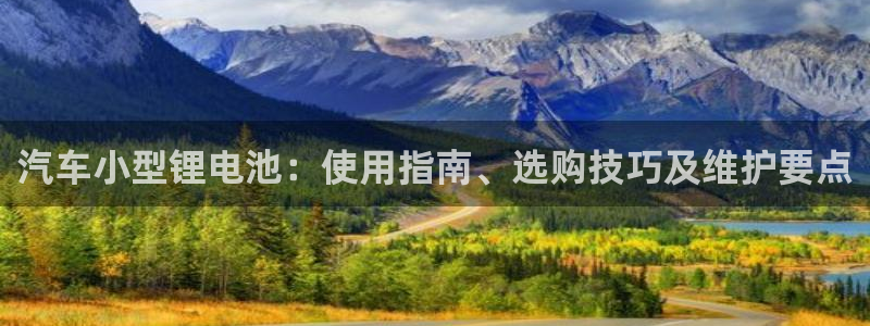 优发国际手机版网站登录：汽车小型锂电池：使用指南、选购技巧及维护要点